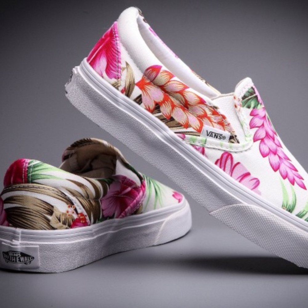 Vans Off The Wall Hawaiian Floral Pink tropical - Picture 3 of 8